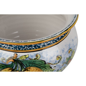Vaso di limoni M - handgefertigter sizilianischer Topf