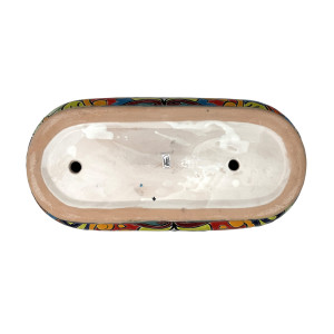 Canoa - länglicher Blumentopf aus Keramik