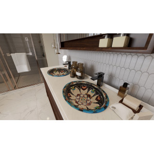 La Reina - Oval Talavera Waschbeckeneinsatz