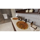 Leya - Oranges großes Handwaschbecken