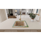 Terra - handgemachte italienische Spüle - 42 x 42
