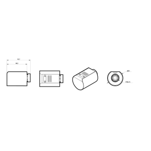 Westa - Wi-fi wireless head für elektrische Heizkörper