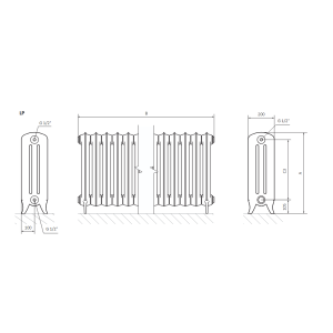 Ferrea - Gussradiator im Retro-Stil
