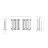 Ferrea - Gussradiator im Retro-Stil