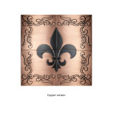 Sanct  - kupferfliesen mit Fleur-de-lis-Muster
