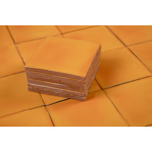 Mostaza Deslavado Orange – Einfarbige Talavera-Fliesen