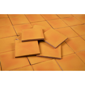 Mostaza Deslavado Orange – Einfarbige Talavera-Fliesen