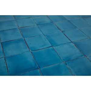 Turquesa Deslavado (Ramírez) blau - Talavera einfarbige Fliesen