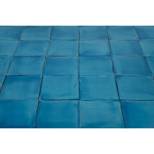 Turquesa Deslavado (Ramírez) blau - Talavera einfarbige Fliesen