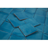 Turquesa Deslavado (Ramírez) blau - Talavera einfarbige Fliesen