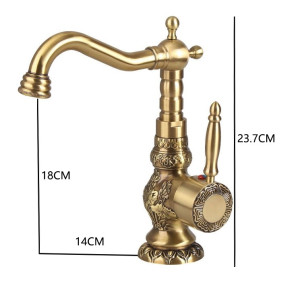Agueda - Waschbecken Wasserhahn im Retro-Stil