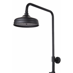 Antonio Black - Retro Duscharmatur mit Regenbrause