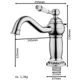 Dimas - Dekorierter Waschbecken Wasserhahn