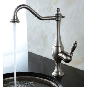 Gaspar - Retro Waschbecken Wasserhahn in Silber