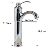 Rocco - Silber Retro Wasserhahn