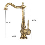 Severiano - Waschbecken Wasserhahn im Retro-Stil