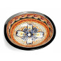 Ynes - Oranges mexikanisches Waschbecken 