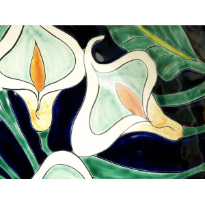 Calia - Mexikanisches Talavera Einbauwaschbecken