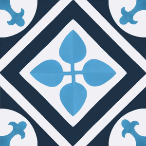 Navio - Blaue Zementfliesen