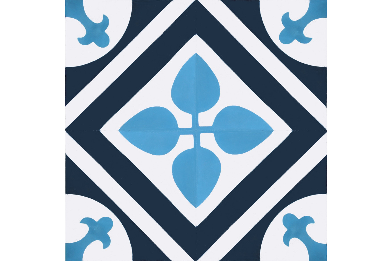 Navio - Blaue Zementfliesen