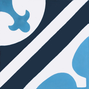 Navio - Blaue Zementfliesen
