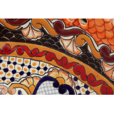 Ynes - Ovales Talavera Einbauwaschbecken
