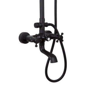 Felice Black - Messing-Brausebatterie