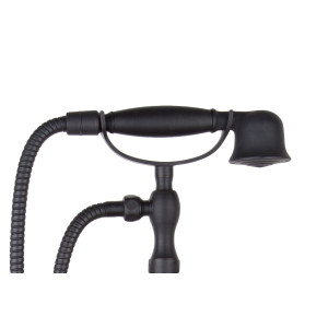 Giulietta Black - Wandmontierter Retro Wannenmischer aus Messing