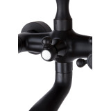 Giulietta Black - Wandmontierter Retro Wannenmischer aus Messing