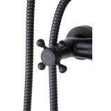 Giulietta Black - Wandmontierter Retro Wannenmischer aus Messing