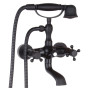 Giulietta Black - Wandmontierter Retro Wannenmischer aus Messing 