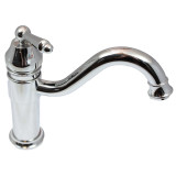 Madonna Mini Silver - Kleine silberne Armatur mit langem Auslauf