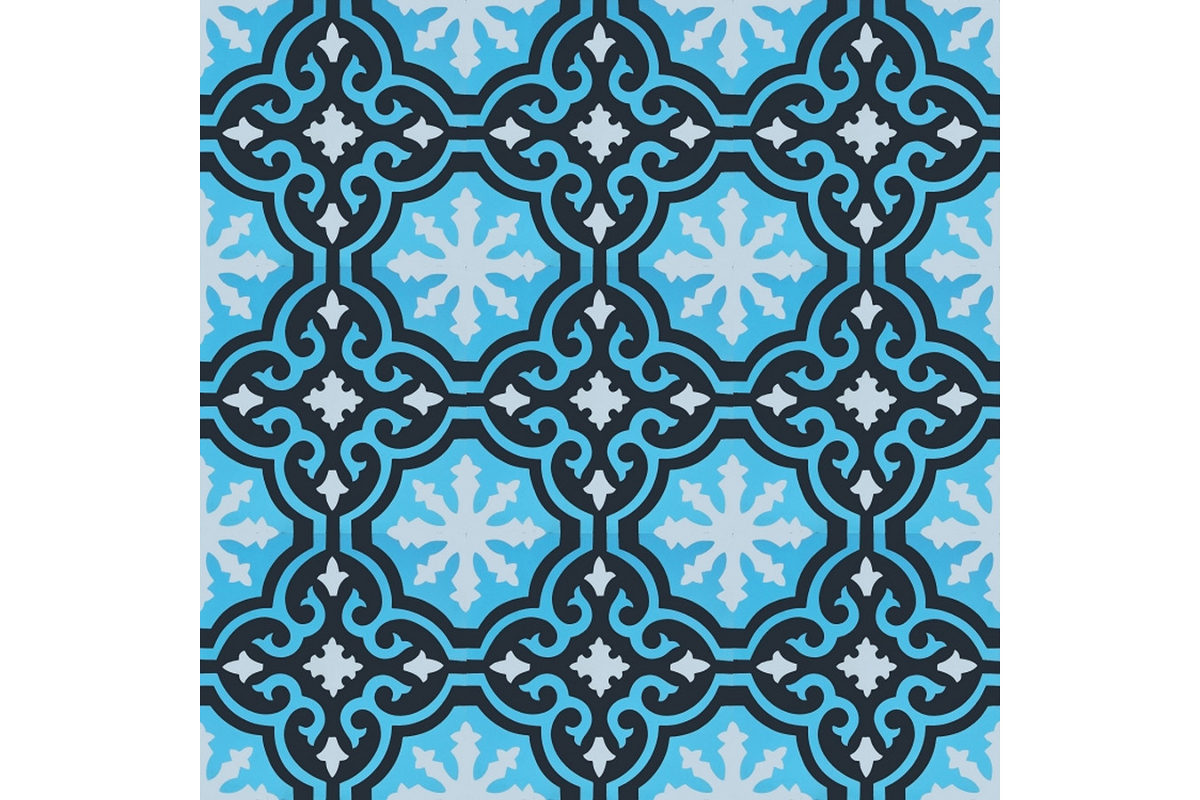 Bada - Blaue Bodenfliesen
