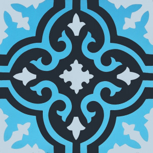 Bada - Blaue Bodenfliesen