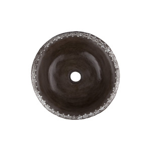 Lukrecja - Schwarzes Aufsatzwaschbecken