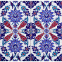 Makbule - Iznik Keramikplatten 20x20cm, Packung mit 12 Stück (0,48 m2) 