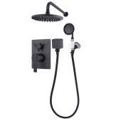 Estrella Black - Schwarze Unterputz-Brausebatterie