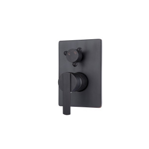 Estrella Black - Schwarze Unterputz-Brausebatterie