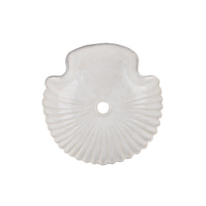 Wszemiła - Weißes Waschbecken in Muschelform