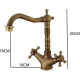 Bianca - Retro Messing Waschbecken Wasserhahn