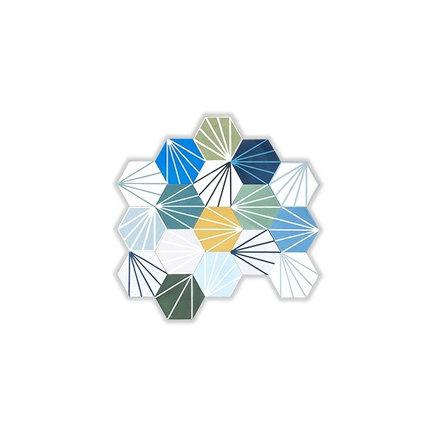 Patchwork - Hexagon Zementfliesen