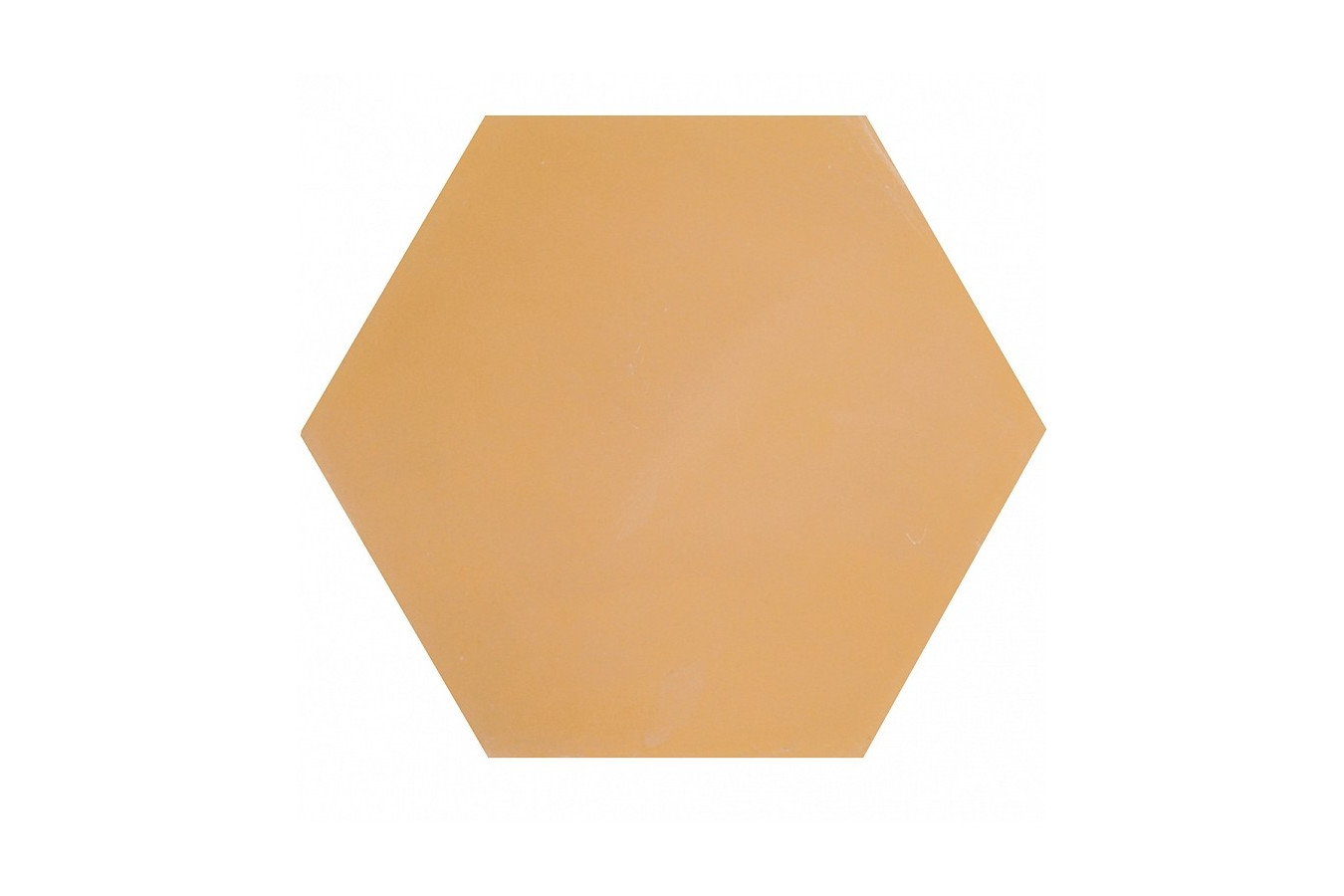 Hexagonale einfarbige Zementfliesen - Gelb