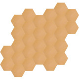 Hexagonale einfarbige Zementfliesen - Gelb