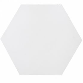 Hexagonale einfarbige Zementfliesen - Weiß