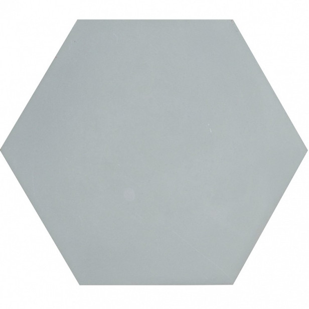 Hexagonale einfarbige Zementfliesen - Grau