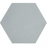 Hexagonale einfarbige Zementfliesen - Grau