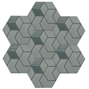 Alfredo - Hexagonale Zementfliesen für Badezimmer