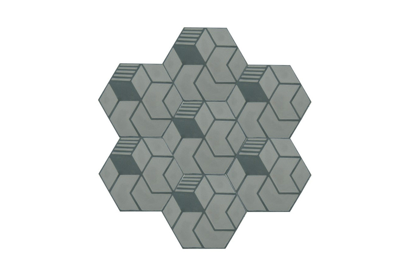 Alfredo - Hexagonale Zementfliesen für Badezimmer