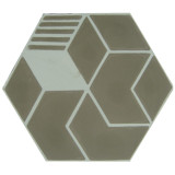 Alfredo - Hexagonale Zementfliesen für Badezimmer