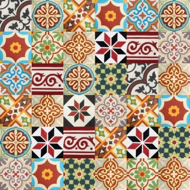 Patchwork - Patchwork Badezimmer Zementfliesen Patchwork - Patchwork Badezimmer Zementfliesen